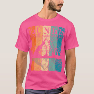 T-shirt Montagne Éléments de table périodique Montagne Ran