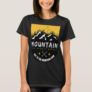 T-shirt Montagne et forêt Silhouette 17