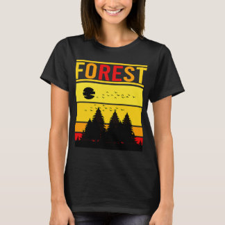 T-shirt Montagne et forêt Silhouette 38