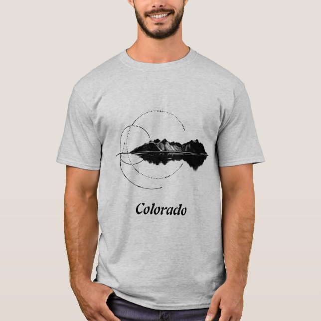 T-shirt Montagne Géométrique II (Devant)
