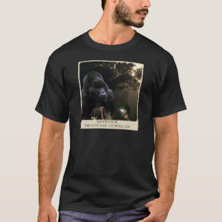 T-shirt Montagne Gorilla Espèces en voie de disparition Ch