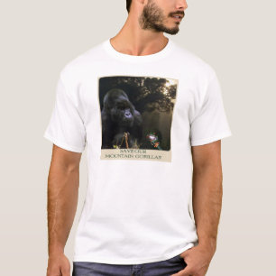 T-shirt Montagne Gorilla Espèces en voie de disparition Ch