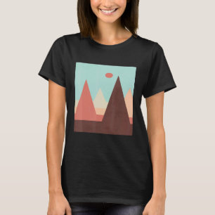 T-shirt montagne minimaliste moderne Abstraite