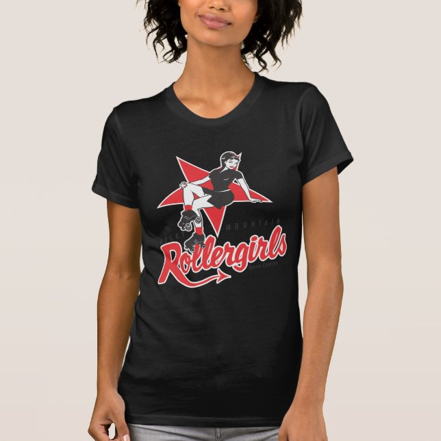 T-shirt Montagne rocheuse Rollergirls (Devant)