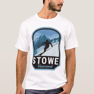 T-shirt Montagne skiable de Stowe Vermont