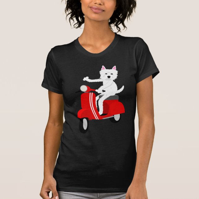T-shirt Montagne Terrier blanc occidentale (Devant)