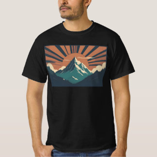 T-shirt Montagne - vintage