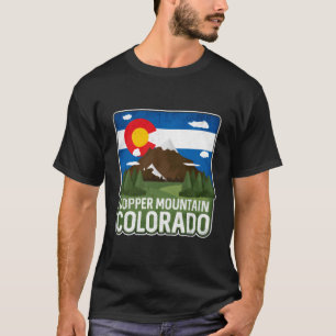 T-shirt Montagne vintage de cuivre Colorado Montagnes Roch