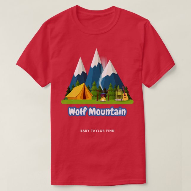 T-shirt Montagne Wolf (Design devant)