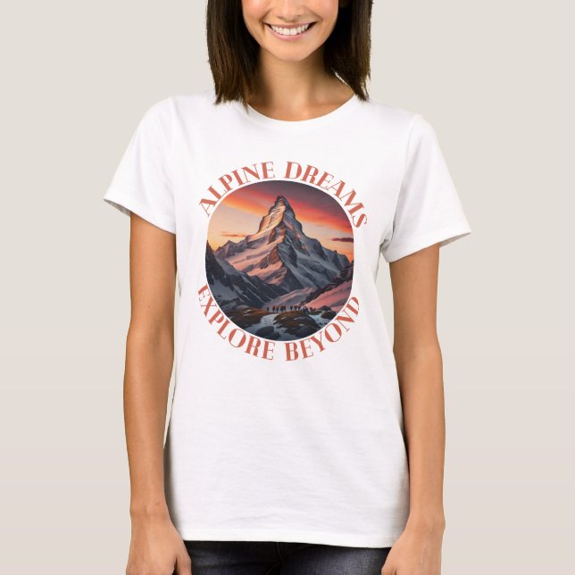 T-shirt montagnes (Devant)
