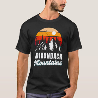 T-shirt Montagnes Adirondack Randonnée Extérieur Nature Ré