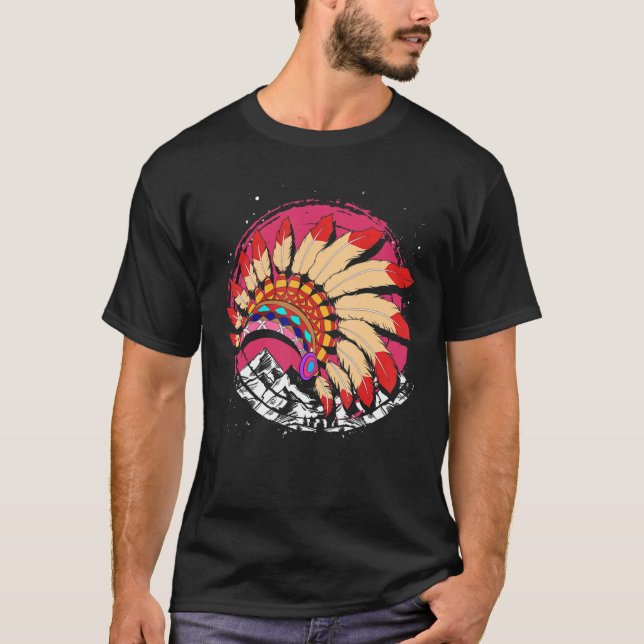 T-shirt Montagnes Amérindiens (Devant)