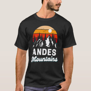 T-shirt Montagnes Andéennes Randonnée Extérieur Nature Ret