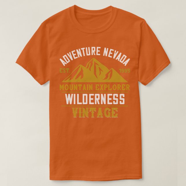 T-shirt Montagnes Aventure Nevada Mountain (Design devant)