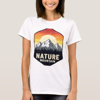 T-shirt Montagnes Aventure Retro Design de voyage