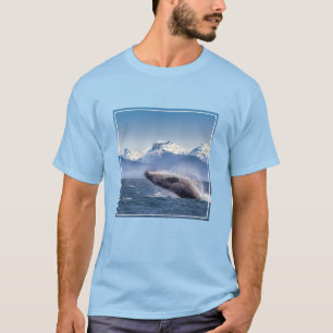 T-shirt Montagnes Baleines en route Glacier Bay, Alaska
