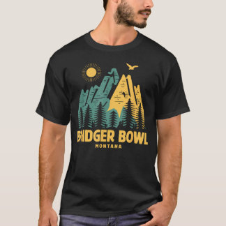 T-shirt Montagnes Bridger Bowl Montana Randonnée Plein air