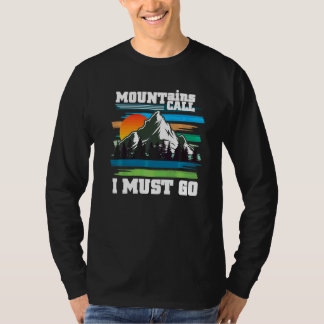 T-shirt Montagnes Call Nature Camping Randonnée Outdoorsma