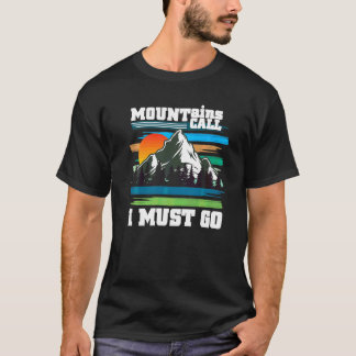 T-shirt Montagnes Call Nature Camping Randonnée Outdoorsma