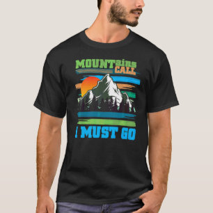 T-shirt Montagnes Call Nature Lovers Camping Randonnée Out