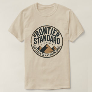 T-shirt Montagnes Circulaires Standard de la Frontière Vin