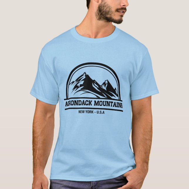 T-shirt Montagnes d'Adirondack New York (Devant)