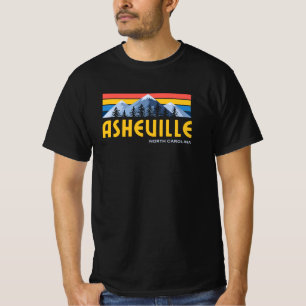 T-shirt Montagnes d'Asheville Rétro Vintage