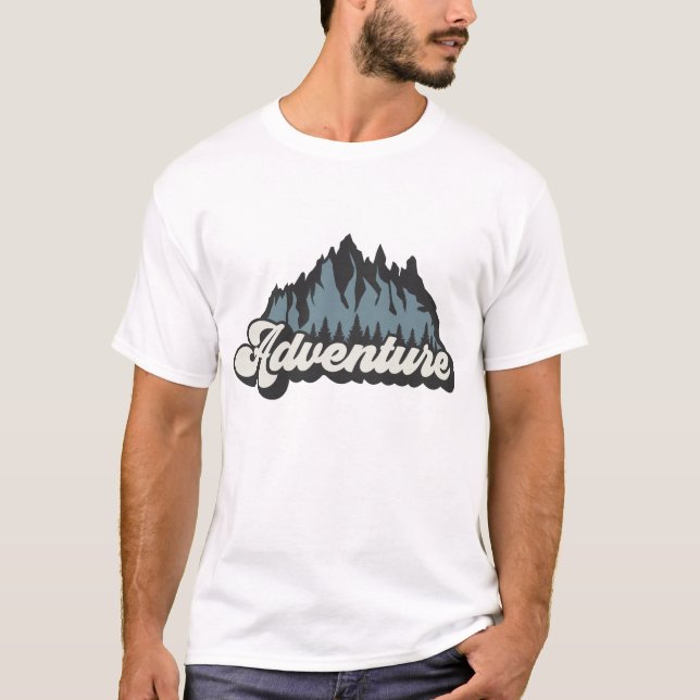 T-shirt Montagnes d'aventure (Devant)