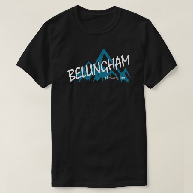 T-shirt Montagnes de Bellingham Washington (Design devant)
