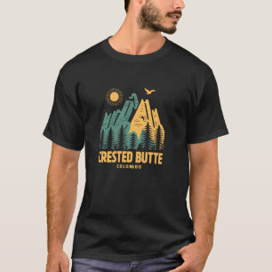 T-shirt Montagnes de Butte Crête Colorado Randonnée Extéri