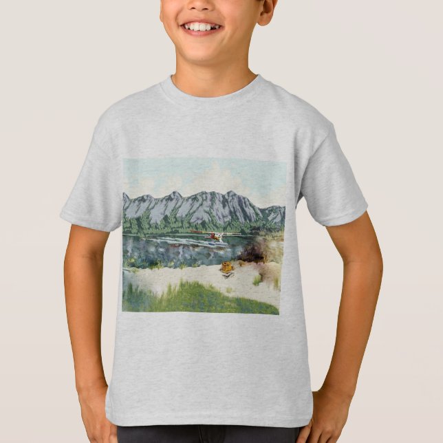 T-shirt Montagnes de l'Alaska (Devant)