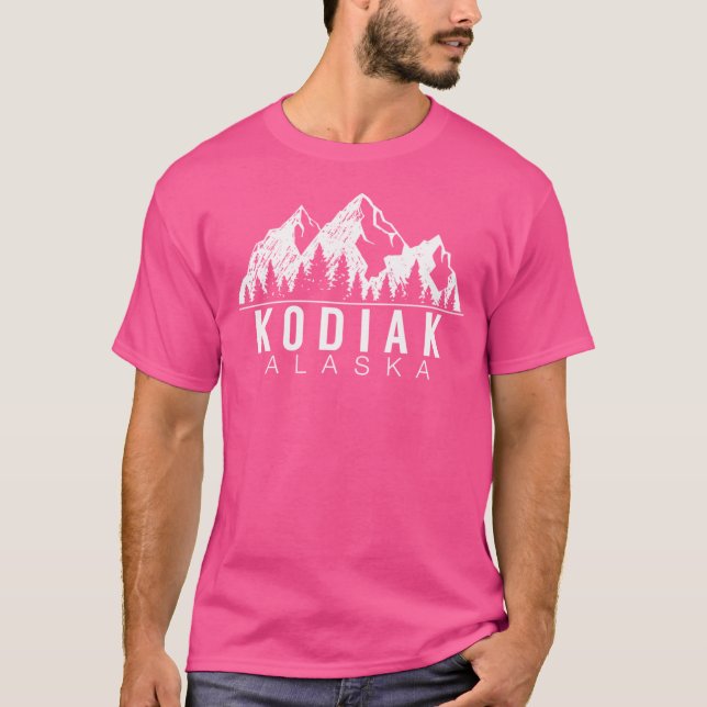 T-shirt Montagnes de l'Alaska de Kodiak (Devant)