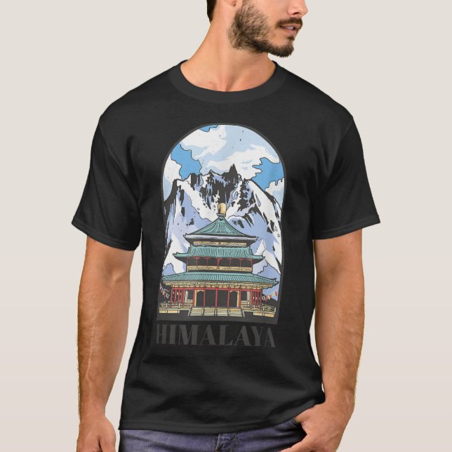 T-shirt Montagnes de l'Himalaya Mont Everest Himal (Devant)