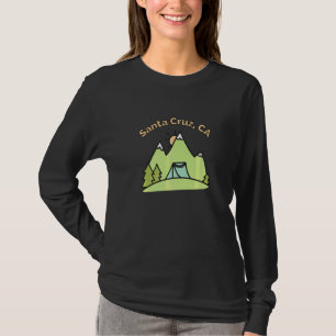 T-shirt Montagnes de Santa Cruz Ca Randonnée Escalade Camp