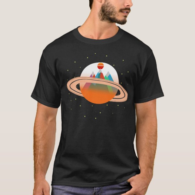 T-shirt Montagnes de Saturn Sun (Devant)