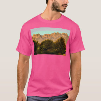 T-shirt Montagnes D'Orgue Avec Pecan Trees (Nouveau-Mexiqu