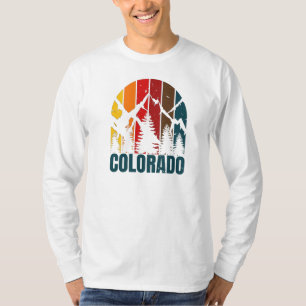 T-shirt Montagnes du Colorado Rétro