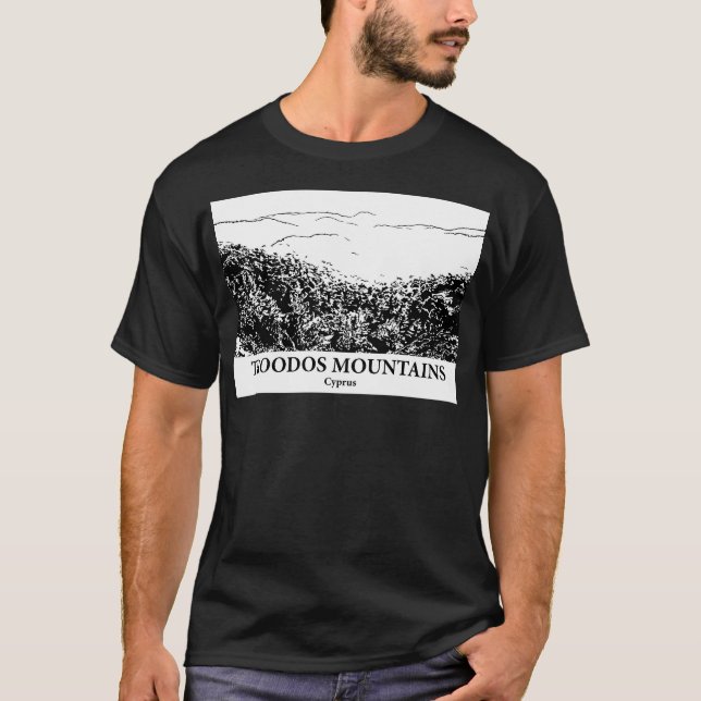 T-shirt Montagnes du Troodos - Chypre Active (Devant)