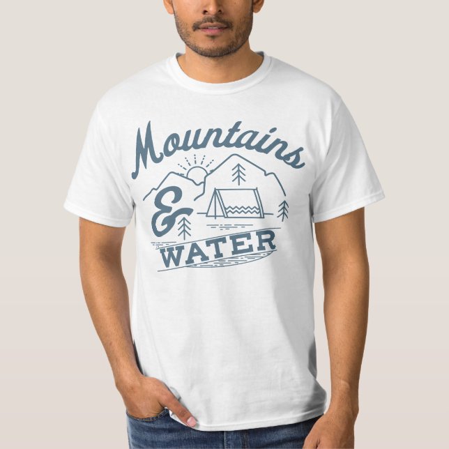 T-shirt Montagnes & Eau Aventure (Devant)