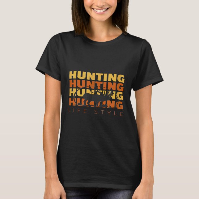 T-shirt Montagnes Elk extérieur Camping Chasse Lifestyle (Devant)