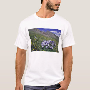 T-shirt Montagnes et fleurs sauvages dans un pré alpin, Bl