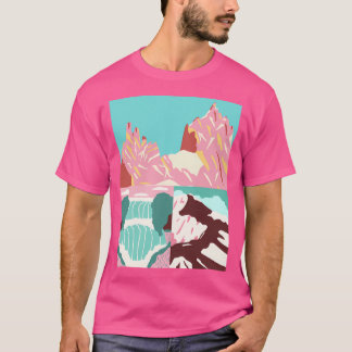 T-shirt Montagnes Et La Neige Active