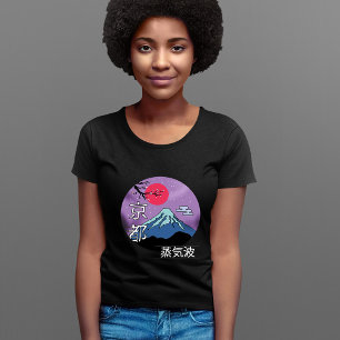 T-shirt Montagnes japonaises fleuries