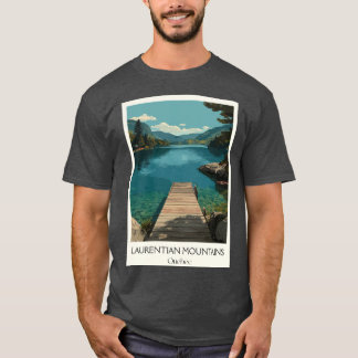 T-shirt Montagnes Laurentides Québec Cottage Country Lac A