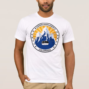 T-shirt Montagnes le Colorado d'Aspen