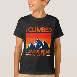 T-shirt Montagnes Longs Peak Randonneur Amateur de Montagn