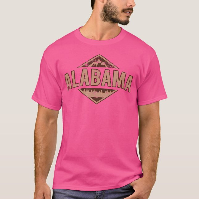 T-shirt Montagnes Nature Alabama Randonnée Camping Randonn (Devant)
