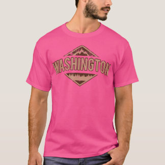 T-shirt Montagnes Nature Washington Randonnée Camping Rand