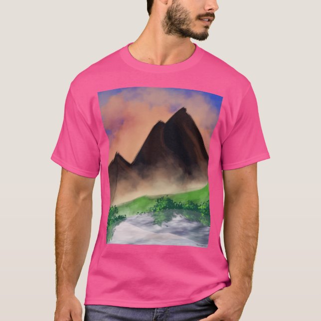T-shirt Montagnes Par Riverside Active (Devant)