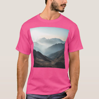 T-shirt Montagnes Paysage Montagnes Poster Nature Wall A